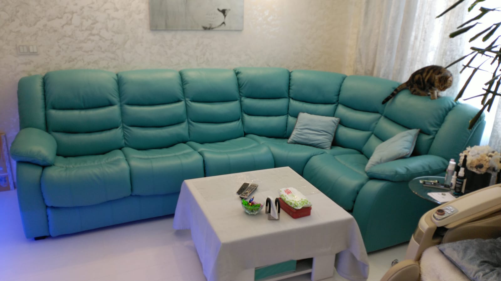 Перетяжка дивана на дому. Ашукино